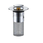Sink Stopper with Pop Up Plug and Removable Strainer, Dual-Layer Silicone Seal All Vera Mart