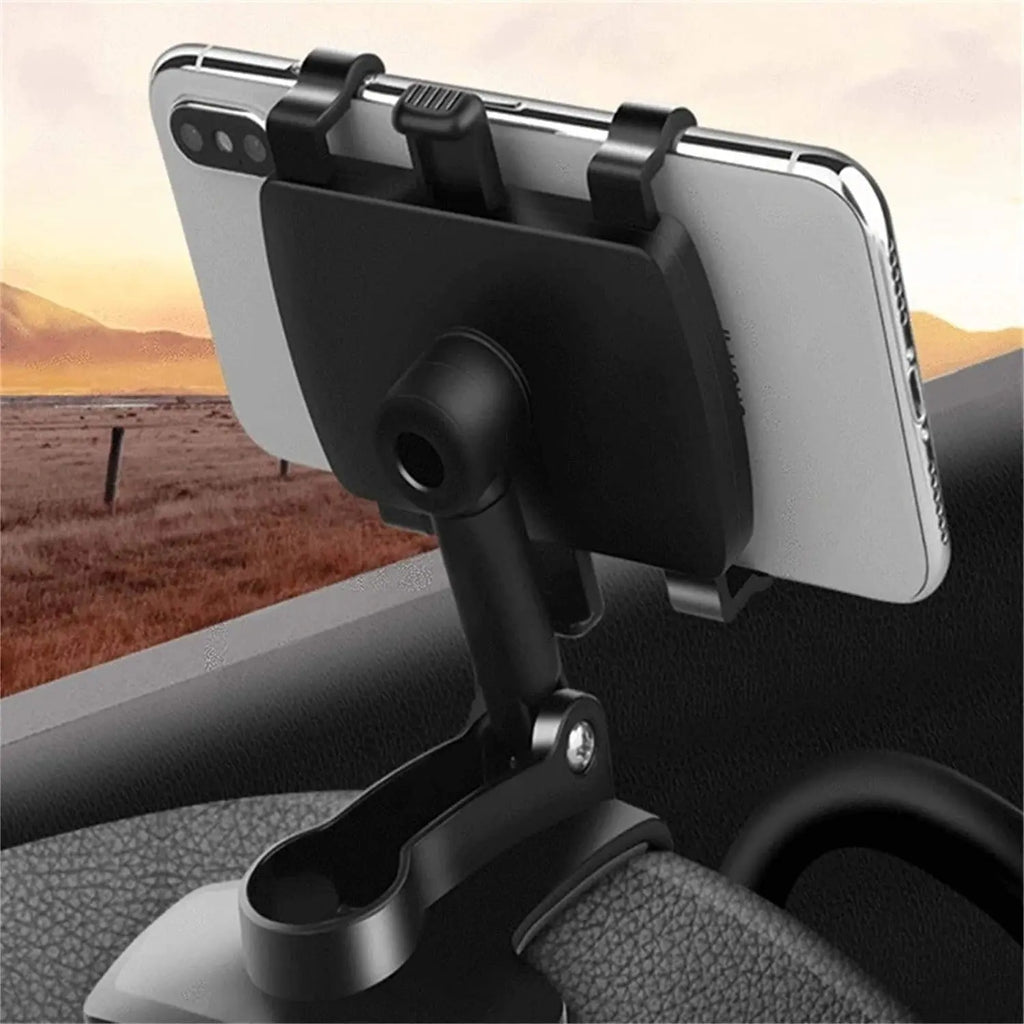 Car Phone Mount with 360-Degree Rotation and Multiple Mounting Options, One-Handed Release All Vera Mart