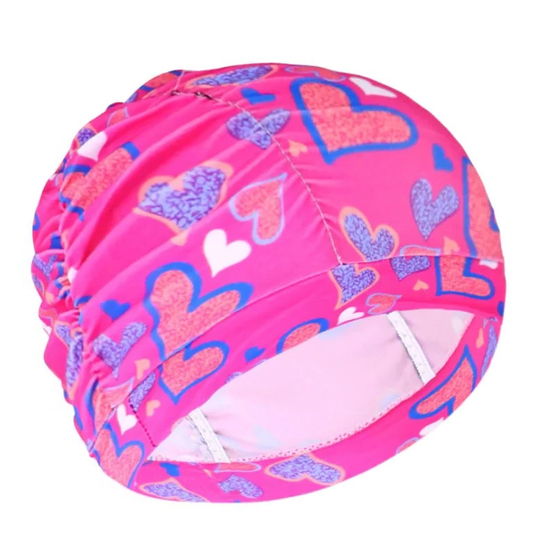 Turban Swimming Cap with Twist Front and Stretch Fit for All Hair Types All Vera Mart