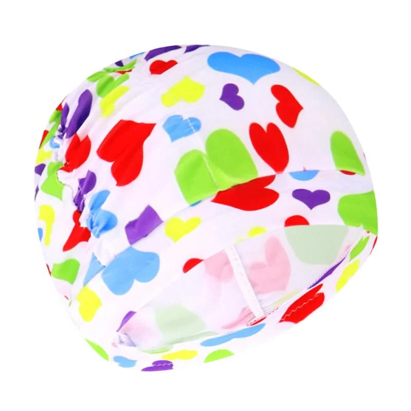 Turban Swimming Cap with Twist Front and Stretch Fit for All Hair Types All Vera Mart