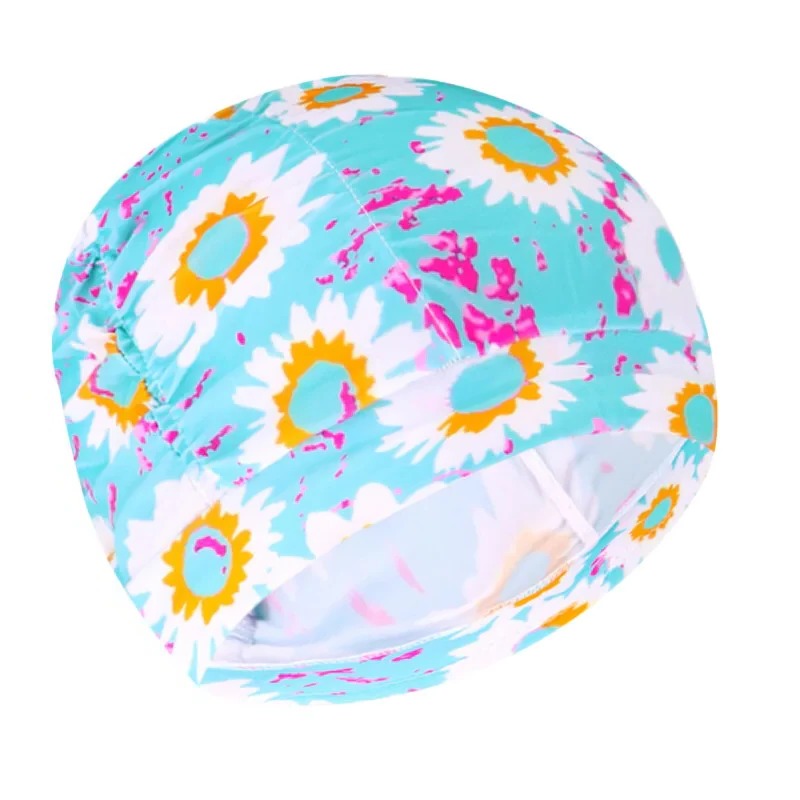 Turban Swimming Cap with Twist Front and Stretch Fit for All Hair Types All Vera Mart