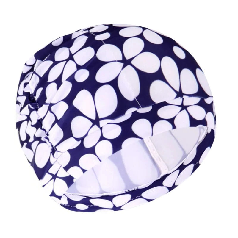 Turban Swimming Cap with Twist Front and Stretch Fit for All Hair Types All Vera Mart