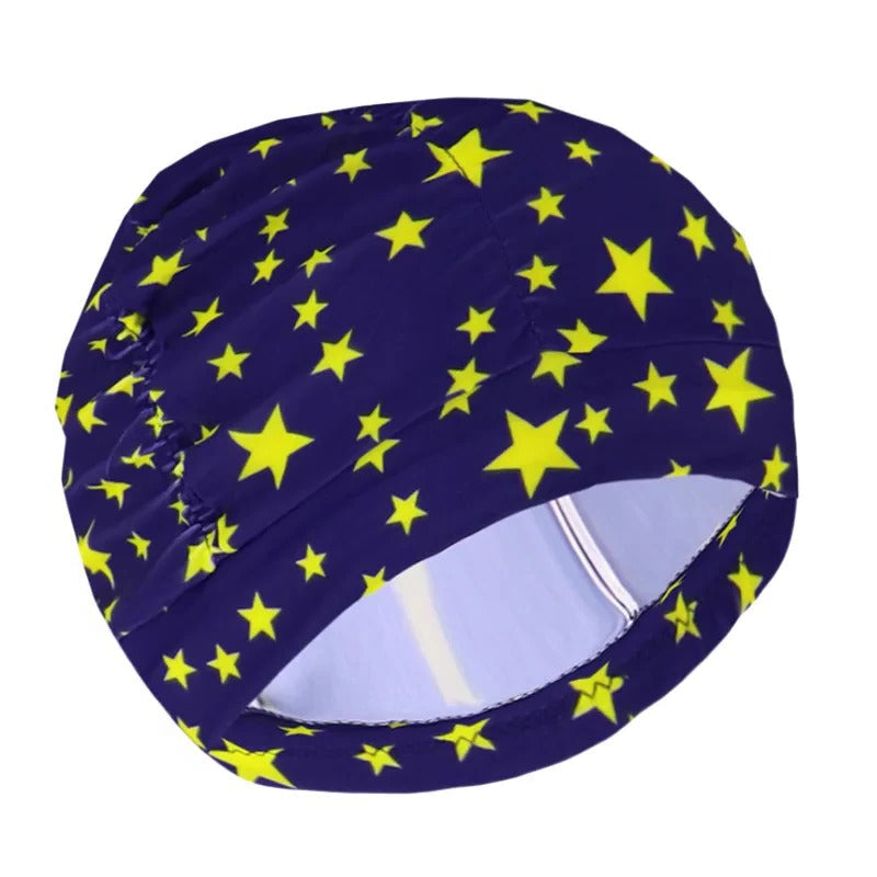 Turban Swimming Cap with Twist Front and Stretch Fit for All Hair Types All Vera Mart