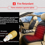 Car Seat Heating Pad with Dual Power Settings and Anti-Slip Backing All Vera Mart
