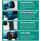 Battery-Powered Paint Sprayer with Adjustable Flow Control and Multiple Spray Patterns All Vera Mart
