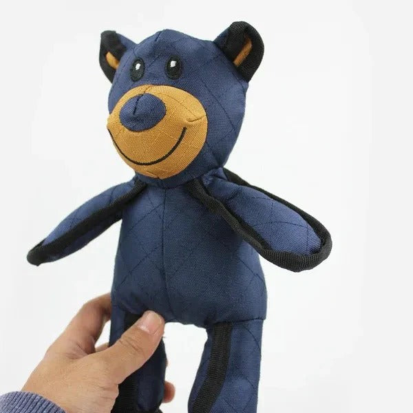Dog Toy Bear with Squeaker and Reinforced Nylon Rubber, 8x10 Inches All Vera Mart