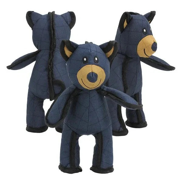 Dog Toy Bear with Squeaker and Reinforced Nylon Rubber, 8x10 Inches All Vera Mart