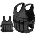 Weighted Vest with Removable Iron Sand Pouches and Padded Shoulders, Up to 110 lb All Vera Mart