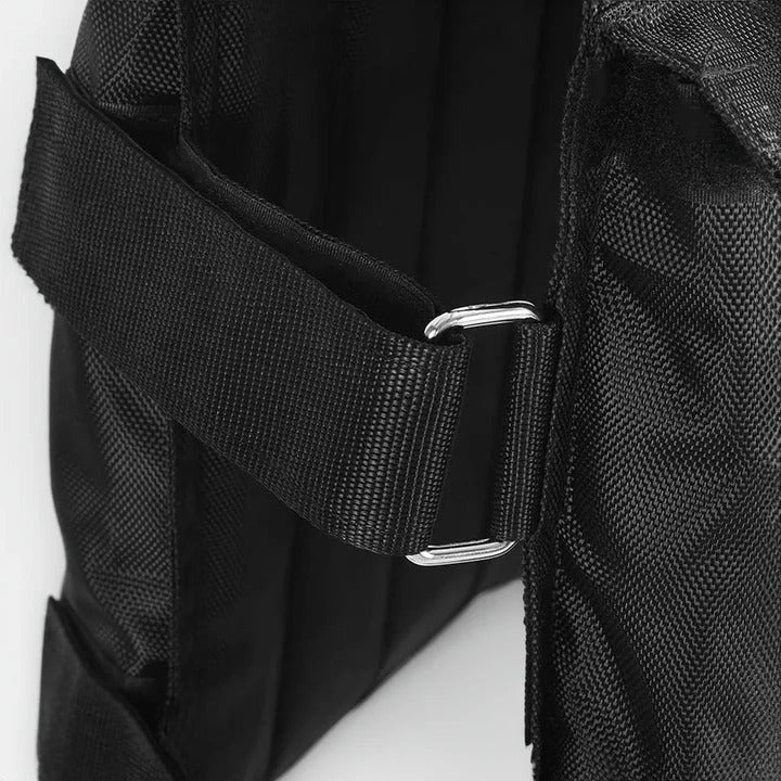 Weighted Vest with Removable Iron Sand Pouches and Padded Shoulders, Up to 110 lb All Vera Mart