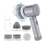 Electric Spin Scrubber with 450 RPM Motor and Six Brush Heads, 100-Minute Runtime All Vera Mart