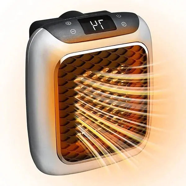 Plug-In Electric Heater with Digital Thermostat and 12-Hour Timer, 800W Ceramic All Vera Mart