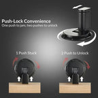 Adjustable Door Stopper with Locking Mechanism and Dual Mounting, Fits Up to 0.98 in Gap All Vera Mart