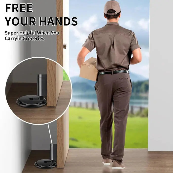 Adjustable Door Stopper with Locking Mechanism and Dual Mounting, Fits Up to 0.98 in Gap All Vera Mart