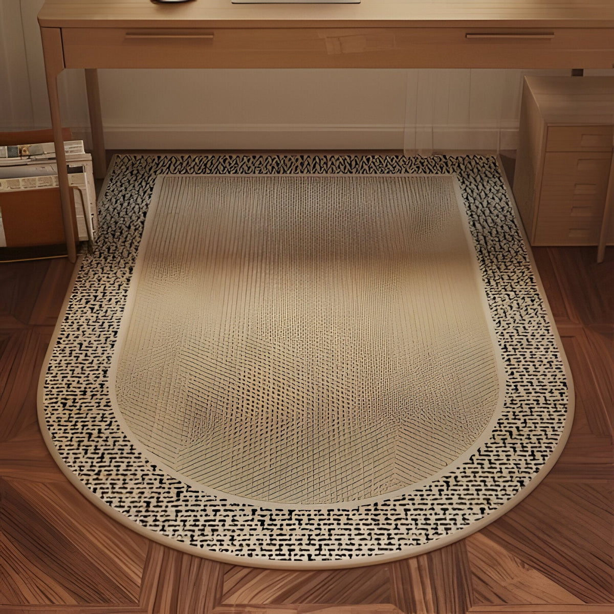 Chair Wheel Floor Mat with Textured Grip Backing and Transparent Design All Vera Mart