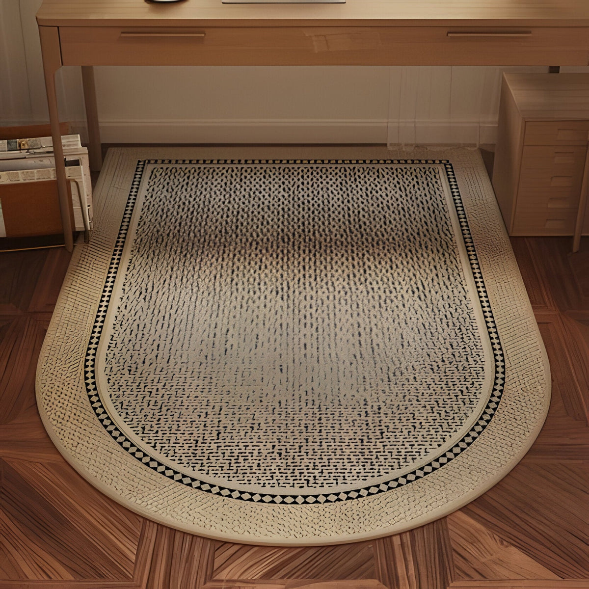 Chair Wheel Floor Mat with Textured Grip Backing and Transparent Design All Vera Mart