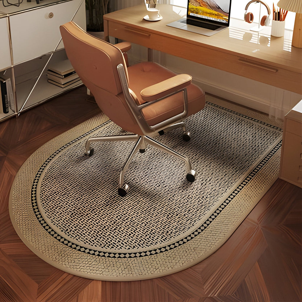 Chair Wheel Floor Mat with Textured Grip Backing and Transparent Design All Vera Mart