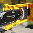 Chainsaw Chain Sharpener with Adjustable Dual Pin Mount and Portable Touch Up Stone All Vera Mart