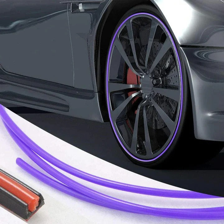 Rubber Wheel Rim Protector Strip with Pressure Sensitive Adhesive, 26.2 Feet All Vera Mart
