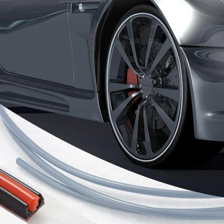 Rubber Wheel Rim Protector Strip with Pressure Sensitive Adhesive, 26.2 Feet All Vera Mart