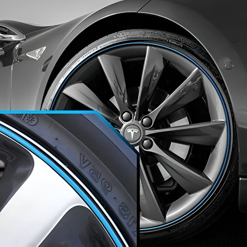 Rubber Wheel Rim Protector Strip with Pressure Sensitive Adhesive, 26.2 Feet All Vera Mart