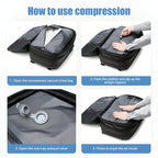 Travel Rucksack with Wet Dry Compartments and Compression Straps All Vera Mart