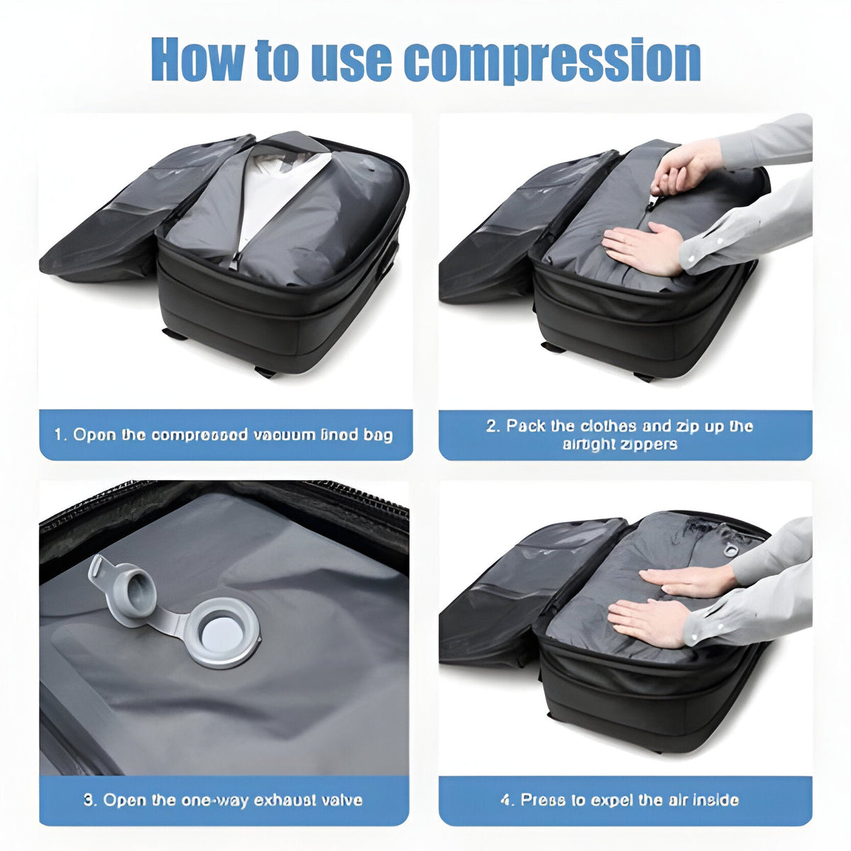 Travel Rucksack with Wet Dry Compartments and Compression Straps All Vera Mart