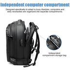 Travel Rucksack with Wet Dry Compartments and Compression Straps All Vera Mart