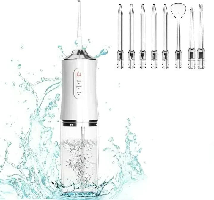 Water Flosser with Pressurized Cleaning and Three Modes, Four Nozzles All Vera Mart