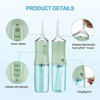 Water Flosser with Pressurized Cleaning and Three Modes, Four Nozzles All Vera Mart