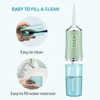 Water Flosser with Pressurized Cleaning and Three Modes, Four Nozzles All Vera Mart