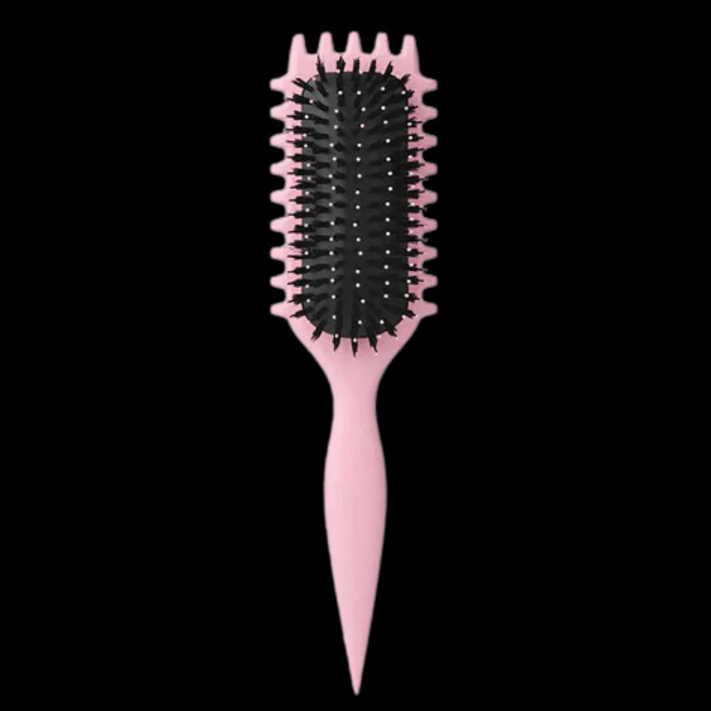 Wide Bristle Curl Brush with Heat Resistant Design and Ergonomic Handle All Vera Mart