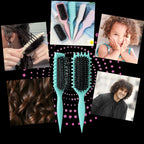 Wide Bristle Curl Brush with Heat Resistant Design and Ergonomic Handle All Vera Mart
