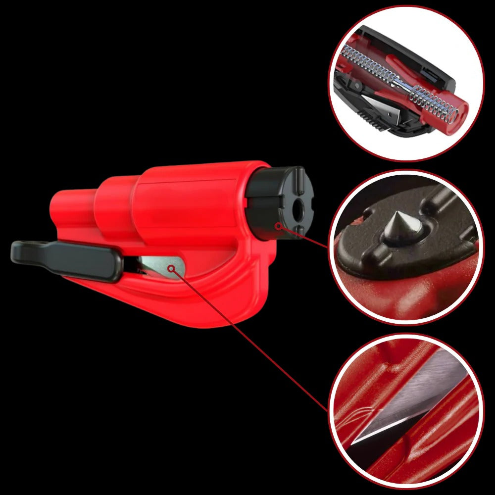 Car Emergency Tool with Window Breaker and Seatbelt Cutter All Vera Mart