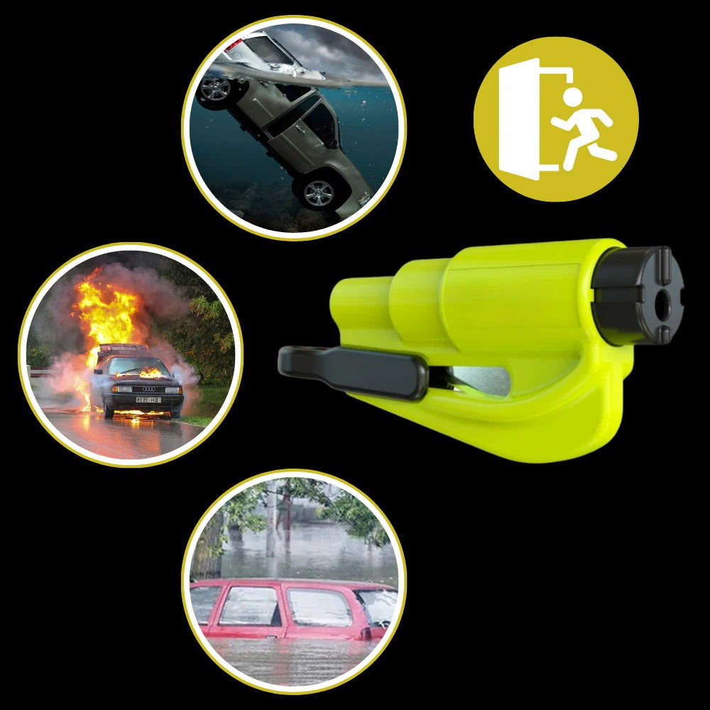 Car Emergency Tool with Window Breaker and Seatbelt Cutter All Vera Mart