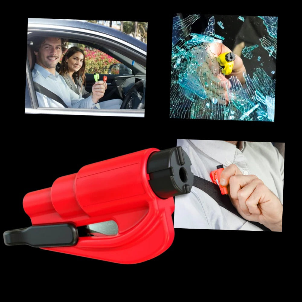 Car Emergency Tool with Window Breaker and Seatbelt Cutter All Vera Mart