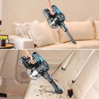 Cordless Stick Vacuum with Motorized Brush Head and LED Headlights, 45-Minute Runtime All Vera Mart