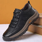 Arch Support Outdoor Shoes with Sealed Cowhide and Textured Rubber Sole All Vera Mart