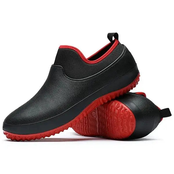 Slip-On Waterproof Work Shoes with Non-Slip Rubber Outsole and Cushioned Insole All Vera Mart