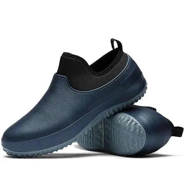 Slip-On Waterproof Work Shoes with Non-Slip Rubber Outsole and Cushioned Insole All Vera Mart