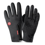 Touchscreen Winter Gloves with Triple-Layer Insulation and Anti-Slip Palm, Zippered Cuff All Vera Mart