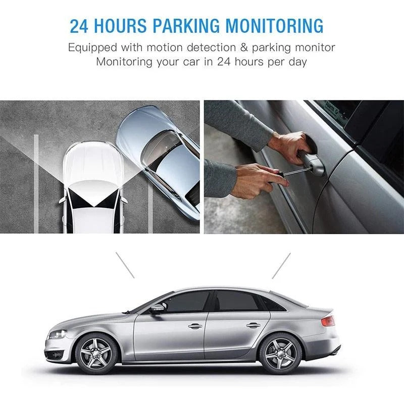 Dual Dash Cam with Front and Rear 1080P Recording and Collision Detection All Vera Mart