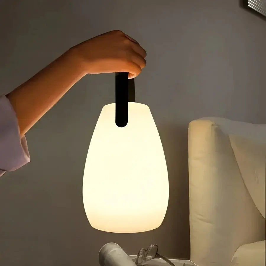 Cordless LED Table Lamp with Waterproof Seal and Touch Controls, USB-C Rechargeable All Vera Mart