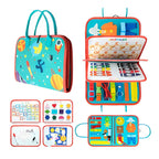 Interactive Sensory Board with Multiple Activity Elements for Toddler Motor Skills All Vera Mart