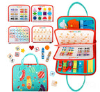 Interactive Sensory Board with Multiple Activity Elements for Toddler Motor Skills All Vera Mart