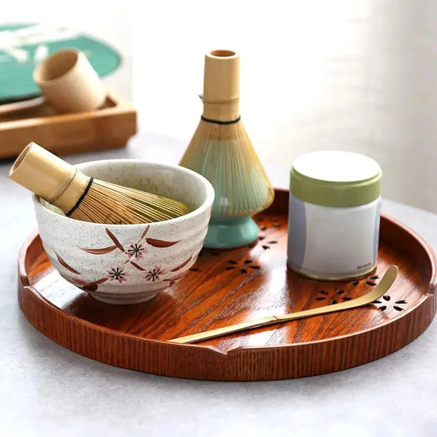 Matcha Whisk Set with Bamboo Spoon and Ceramic Bowl All Vera Mart