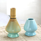 Matcha Whisk Set with Bamboo Spoon and Ceramic Bowl All Vera Mart