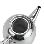 Stainless Steel Teapot with Built-In Strainer and Drip-Resistant Spout, 33oz All Vera Mart