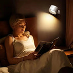 Rechargeable Wall Lamp with Magnetic 360° Swivel and Touch Dimmer, USB-C Charging All Vera Mart