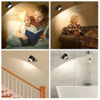 Rechargeable Wall Lamp with Magnetic 360° Swivel and Touch Dimmer, USB-C Charging All Vera Mart
