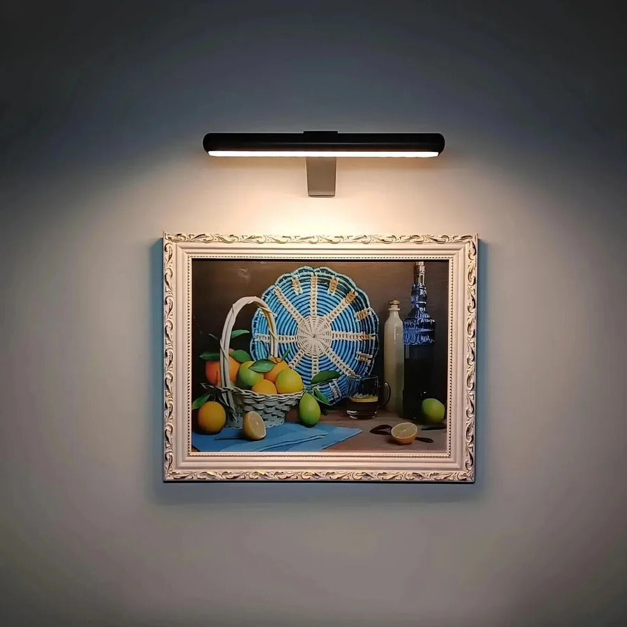 Rechargeable Wall Picture Light with Rotating Head and Stepless Dimming All Vera Mart
